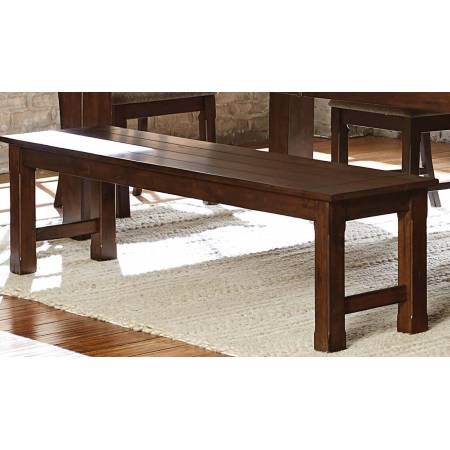 Schleiger 66-inch Bench - Burnished Brown